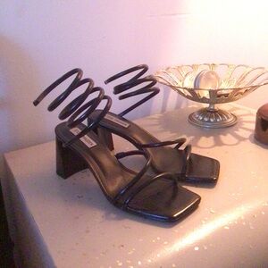 Steve Madden Black Strappy Women's Heels